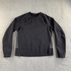 NEW Lululemon Jacket Mens Large Black Chamber Reflective Pullover Active Running
